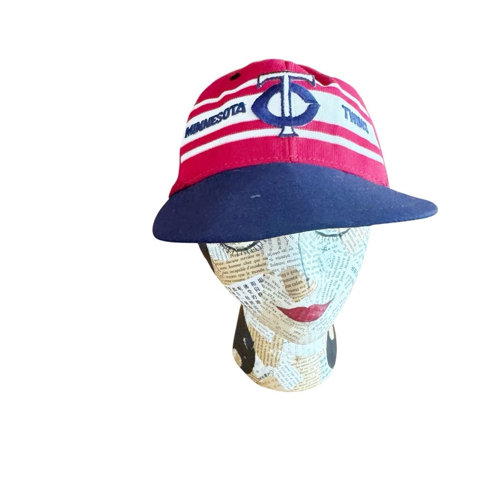 Vintage MLB Minnesota Twins SnapBack Medium Trucker Baseball Hat Cap 90s Y2K